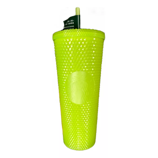 Vaso Studded Starbucks Lemongrass Halloween 2022 Glow Dark